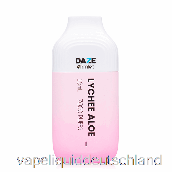 7 Daze Ohmlet 7000 0 % Null Nikotin Einweg-Litschi-Aloe-Vape-Flüssigkeit
